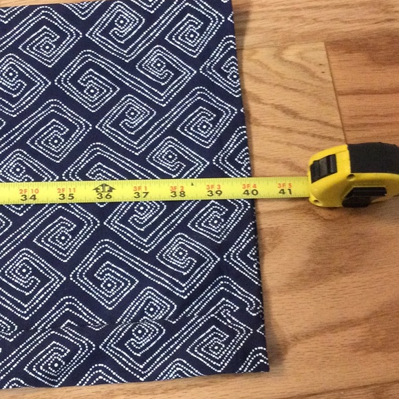 XS Persifor navy geometric print stretch wide leg pants - Picture 11 of 15